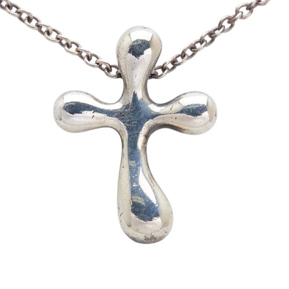 Tiffany & Co. Cross Necklace SV925 Silver Women's